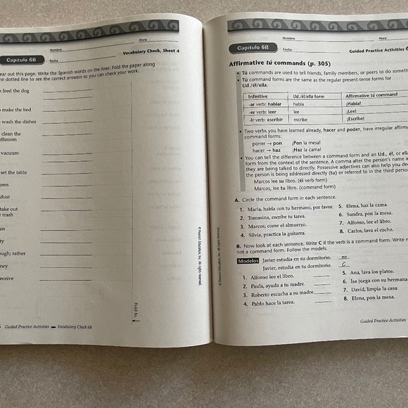 Pearson autentico vol 1, resource & vocabulary workbooks high school - Picture 9 of 9